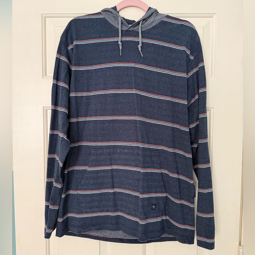men’s striped hooded long sleeve - vissla!!